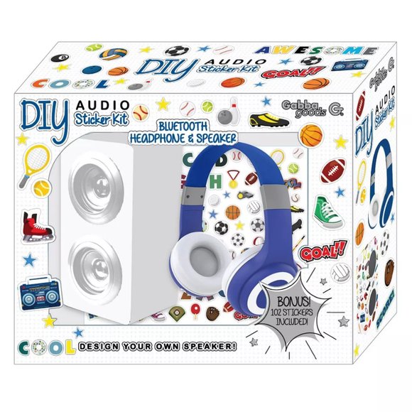 GABBA GOODS DIY Patch Kit- With Headphones, a bluetooth speaker, and a stickers. - Picture 2 of 6